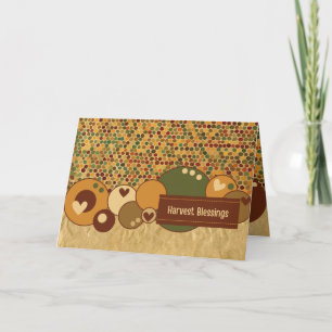 Carte De Remerciements Bénédictions de récolte 