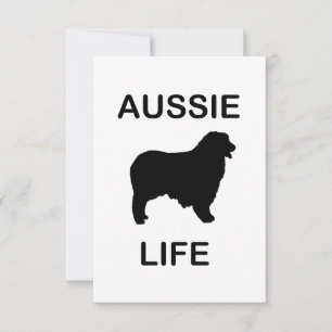 Carte De Remerciements berger australien vie aussie