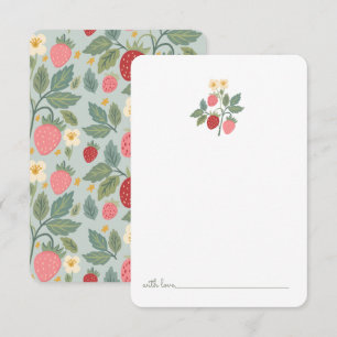 Carte De Remerciements Berry First Strawberry Bouquet Heure de naissance 