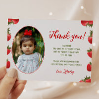 Berry fraise Premier anniversaire Retro Photo