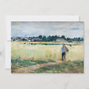 Carte De Remerciements Berthe Morisot - Dans le champ de blé à Gennevilli