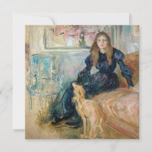 Carte De Remerciements Berthe Morisot - Julie et son Greyhound Laerte
