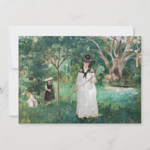 Carte De Remerciements Berthe Morisot - La chasse aux papillons