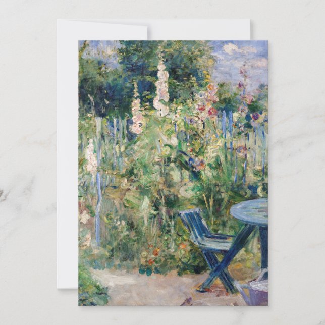 Carte De Remerciements Berthe Morisot - Tremieres Rose (Devant)