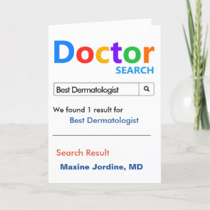 Carte De Remerciements Best Dermatologiste Search