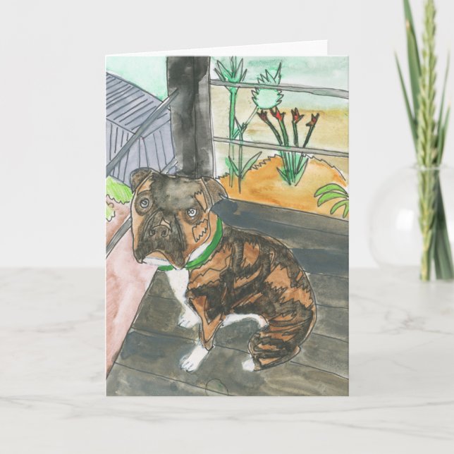 Carte De Remerciements Bev the Pup Card (Devant)