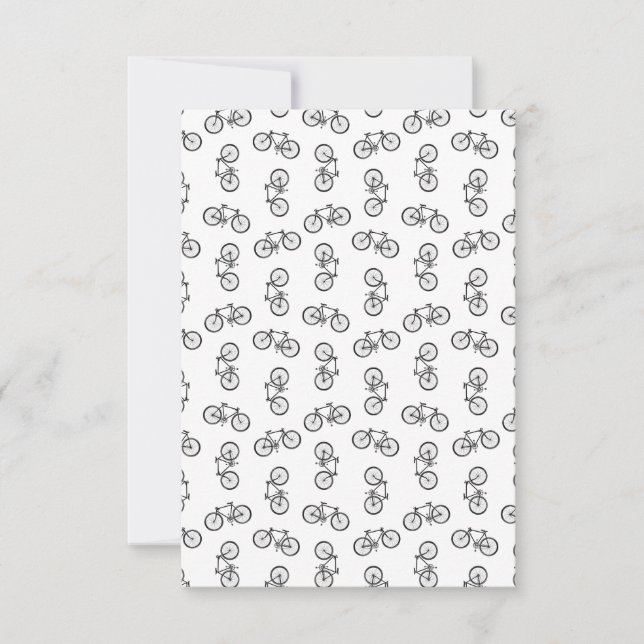 Carte De Remerciements Bicyclettes éparpillées Imprimer Motif PERSONNALIS (Devant)