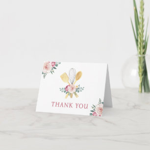 Carte De Remerciements BIENTÔT EMportée LANCER DE FLEURS POUR LA MARIÉE