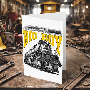 Carte De Remerciements Big Boy 4014 Loco à vapeur. Union Pacific Classe 4