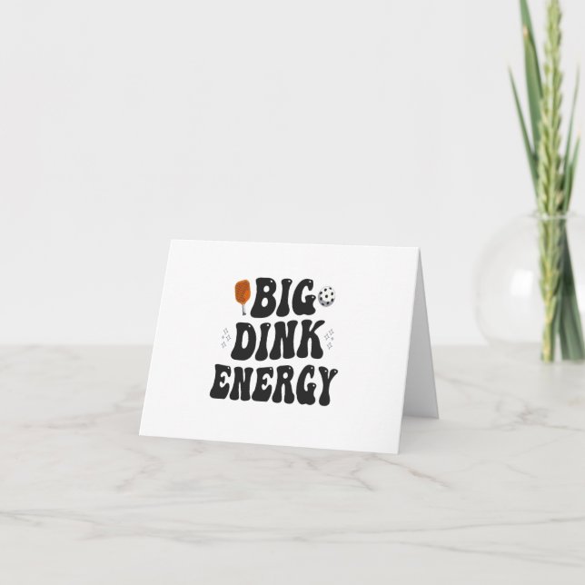 Carte De Remerciements Big Dink Energy Funny Pickleball Dinking Champion (Devant)
