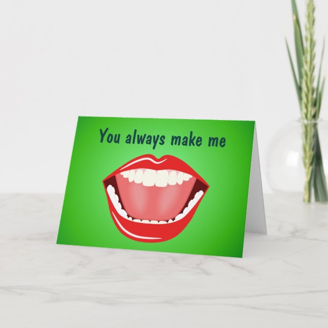 Carte De Remerciements Big Mouth Friendship (Devant)