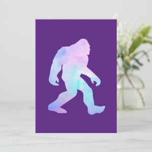 Carte De Remerciements Bigfoot à l'aquarelle