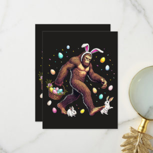 Carte De Remerciements Bigfoot Pâques Jour Drôle Sasquatch