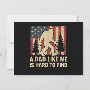 Carte De Remerciements Bigfoot Patriotique Un Papa Comme Moi Est Dur à Tr