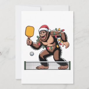 Carte De Remerciements Bigfoot Sasquatch Pickleball Noël 2026