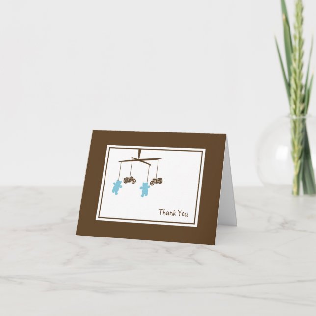 Carte De Remerciements Billet de Motorcycle Mobile Thank You (Devant)