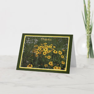 Carte De Remerciements Black-eyed Susans : Thanks