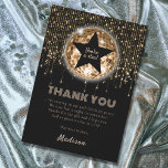 Carte De Remerciements Black Gold 30th Birthday Celebration<br><div class="desc">C'était une nuit fantastique donc merci à vos amis et à votre famille en style d'avoir assisté à vos célébrations du 30e anniversaire ! Le carte de remerciements est facile à personnaliser pour que vous puissiez inclure votre propre nom et garder le message de conception tel quel ou le modifier...</div>