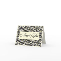 Black & White Thank You Cards