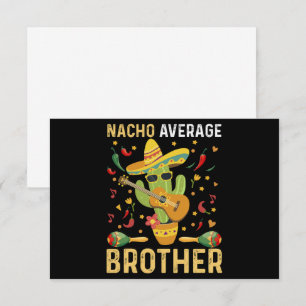 Carte De Remerciements Blague de frère moyenne nacho Humour Cinco De Mayo