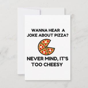 Carte De Remerciements Blague de pizza