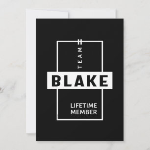 Carte De Remerciements Blake Nom personnalisé Anniversaire Cadeau