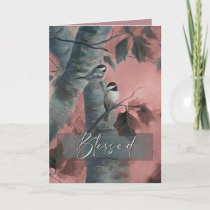 Carte De Remerciements Blessed Chickadees (édition spéciale)