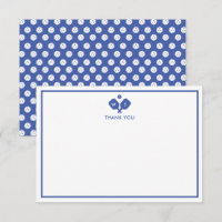 Bleu Blanc Personnalisé Monogramme Pickleball