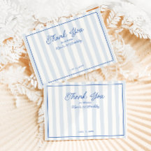 Bleu rayé vintage homard 1er anniversaire
