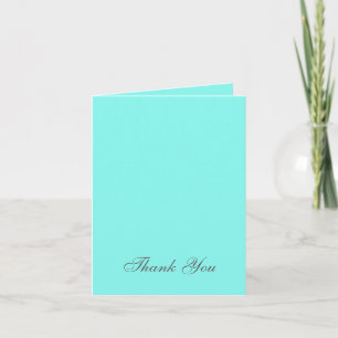 Carte De Remerciements bleu turquoise aqua mariage oeuf de robin