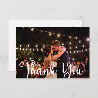 Carte De Remerciements Blissful Wedding Flat Thank You Card