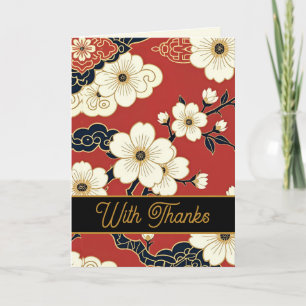 Carte De Remerciements Blossom Nouveau Fleurs personnalisées élégantes