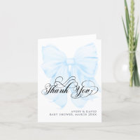 Blue Bow Moderne Baby shower garçon élégant
