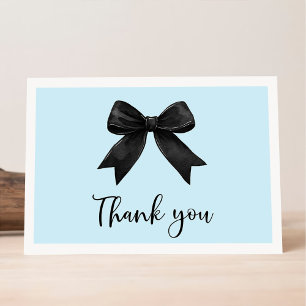 Carte De Remerciements Blue Elle Noue Les Deux Bouts Shower Nuptial