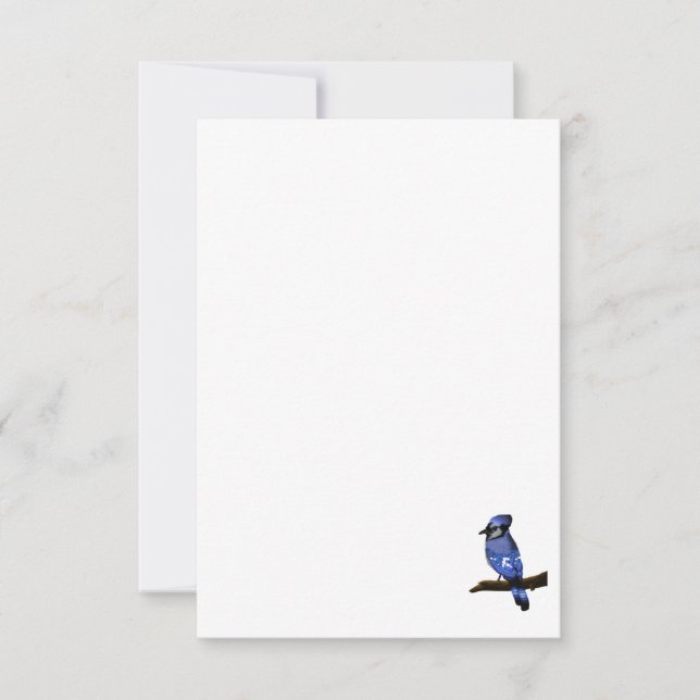 Carte De Remerciements Blue Jay Bird (Devant)