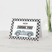 Blue Race Car Deux Fast Boy Anniversaire