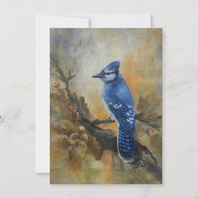 Carte De Remerciements Bluejay "Jaybird" by Jason Street (Devant)