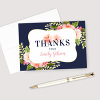 Blush Nuit Floral Aquarelle Personnalisé