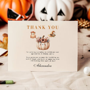 Carte De Remerciements Boho Arc-en-ciel Éffrayant premier anniversaire