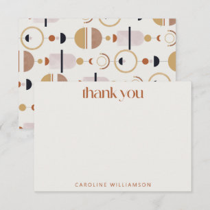 Carte De Remerciements Boho Celestial Terracotta Papeterie personnalisée