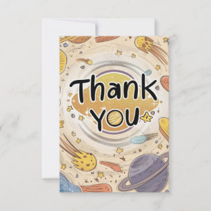 Carte De Remerciements Boho Charming Chic Celestial