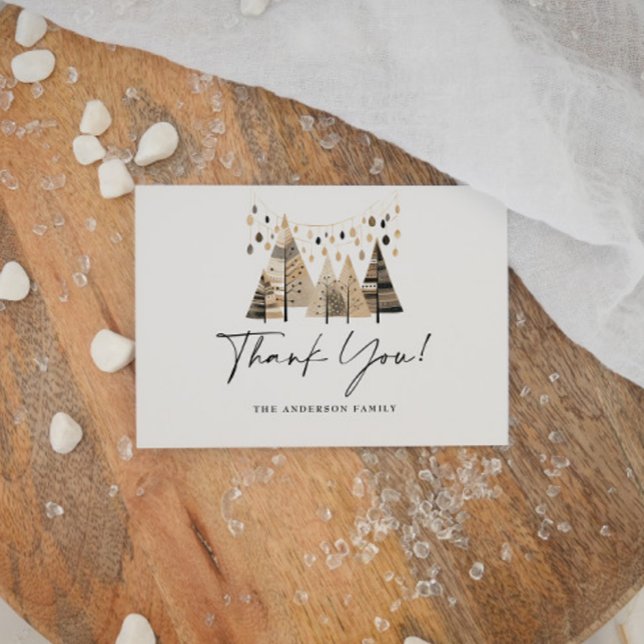 Carte De Remerciements Boho de Noël (Créateur téléchargé)