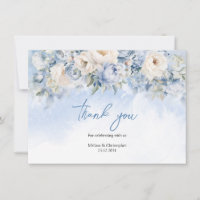 Boho Elegant hiver bleu poussiéreux et fleurs d'iv