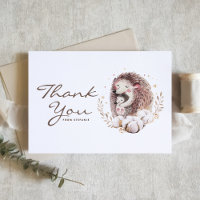 Boho maman et bébé Baby shower de forêt de hérisso