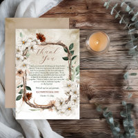 Boho Muted Floral automnal Tomber amoureux Enterre