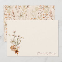 Boho Rustique Fleurs de Prairie Floral Baby Shower