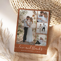 Boho Terracotta multi-Photo Mariage
