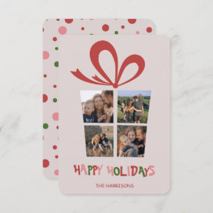 Carte De Remerciements Boîte à cadeaux Photo personnalisée Collage de pho