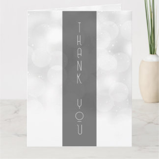 Carte De Remerciements Bokeh de mariage personnalisé