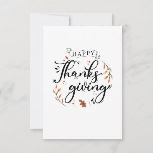 Carte De Remerciements bon thanksgiving